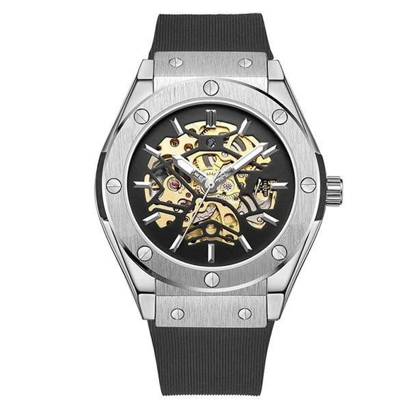 Reloj Mecánico Vintage con Diseño Calavera