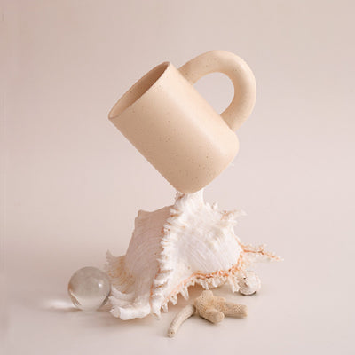 Taza de Cerámica Nórdica Estilo INS con Asa Generosa - Image 3