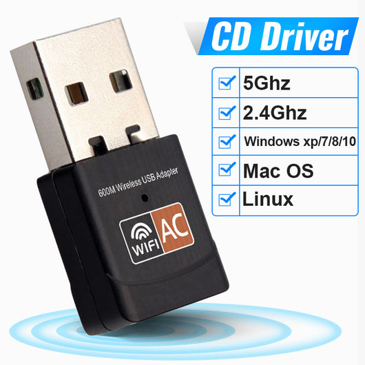 Adaptador WiFi Dual Band 600Mbps de Alto Rendimiento - Image 6