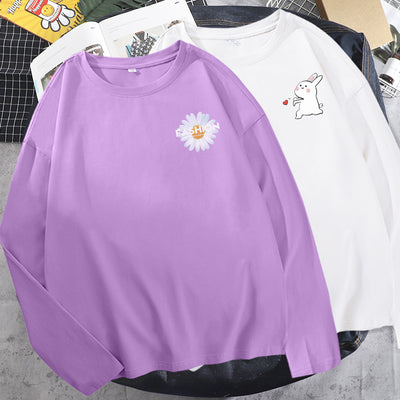 Camiseta de Algodón de Manga Larga para Mujer - Image 39