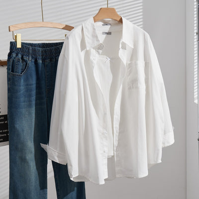 Camisa Casual de Algodón Talla Grande con Efecto Reductor - Image 6