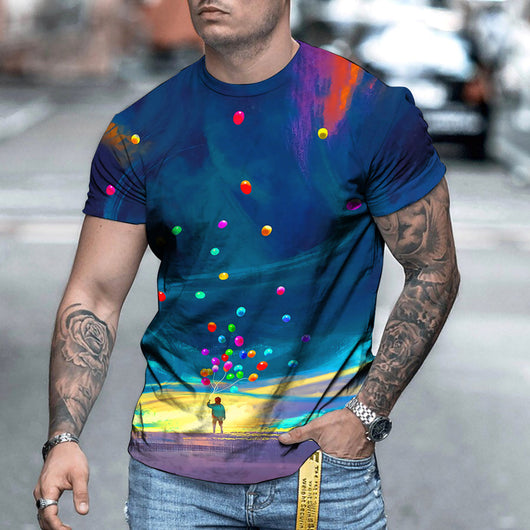 Playera Casual con Gráfico 3D para Hombre - Image 5
