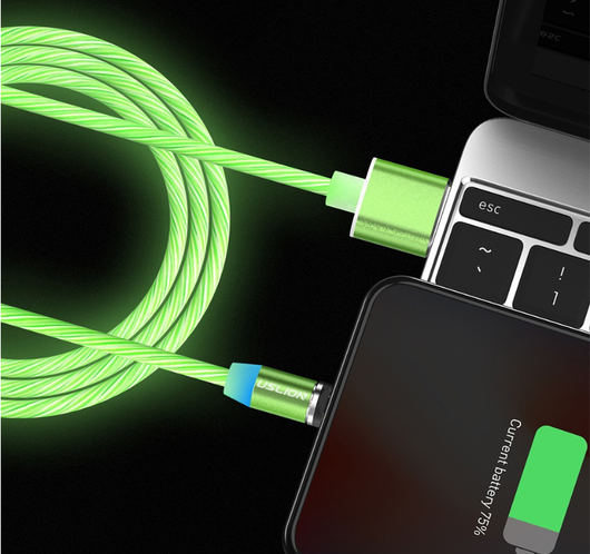 Cable de Carga Magnético USB LED Compatible con Apple - Cargador Rápido Type C y Micro - Image 6