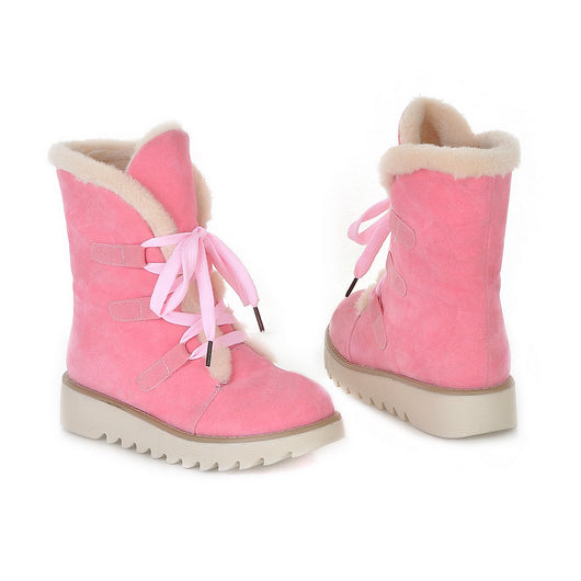 Botas Cálidas para Nieve con Cordones - Botines Impermeables - Image 6