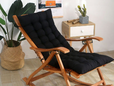 Silla Mecedora de Ratán para Todas las Estaciones con Cojín de Asiento - Image 3
