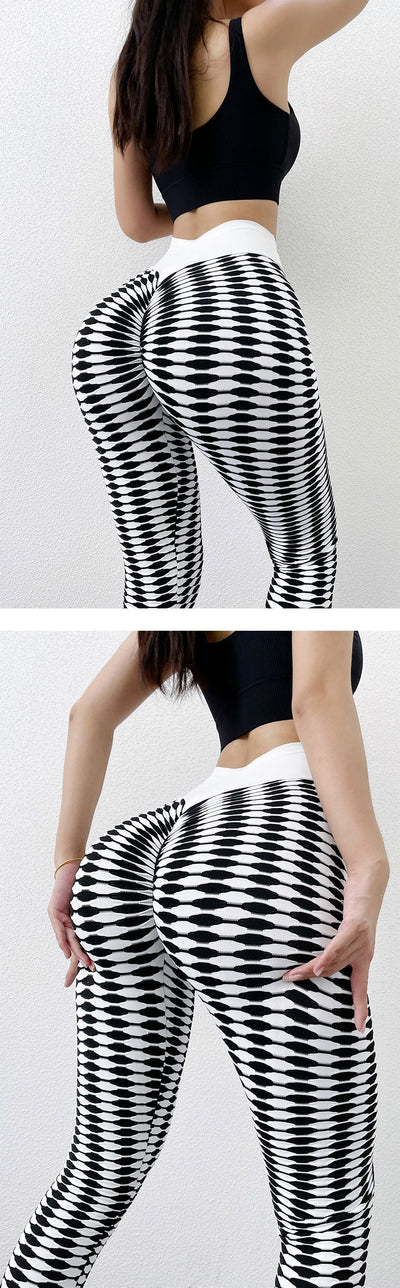 Leggings Deportivos Estampado Cebra Secado Rápido sin Costuras - Image 9