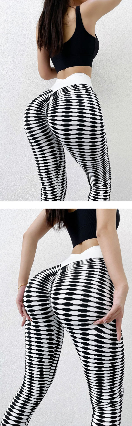Leggings Deportivos Estampado Cebra Secado Rápido sin Costuras - Image 9