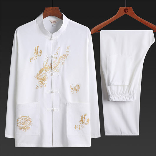 Traje Dos Piezas Primavera Otoño para Hombre Maduro