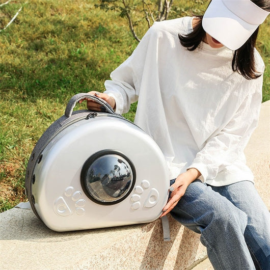 Mochila Transportadora Transparente para Mascotas con Cápsula Espacial - Image 22