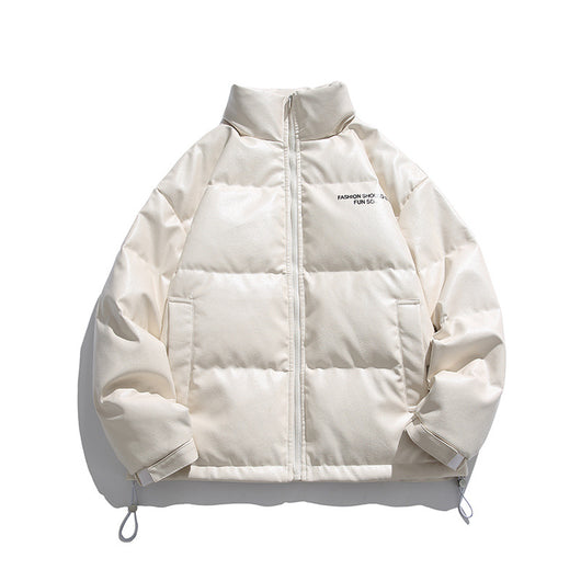 Chaqueta Acolchada de Plumón de Pato Blanco con Cuello Alzado para Hombre - Image 11
