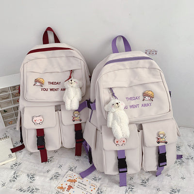 Mochila Escolar y Universitaria de Gran Capacidad con Diseño Forestal