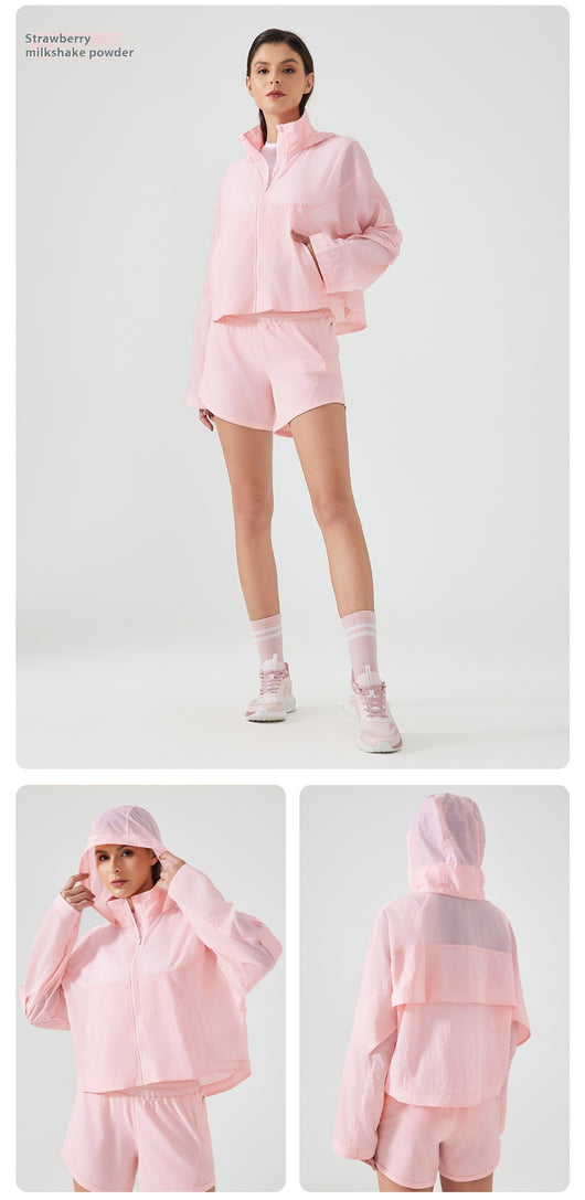Chaqueta Deportiva Impermeable Ultraligera con Capucha - Image 10