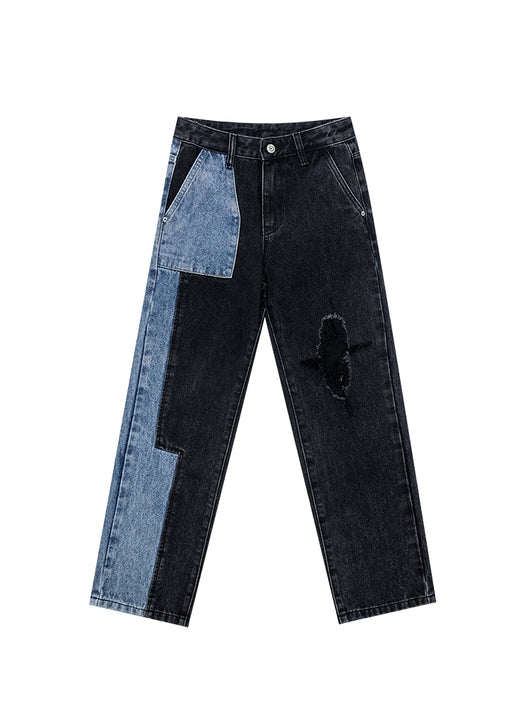 Jeans Rectos Rotos Primavera y Otoño - Image 6