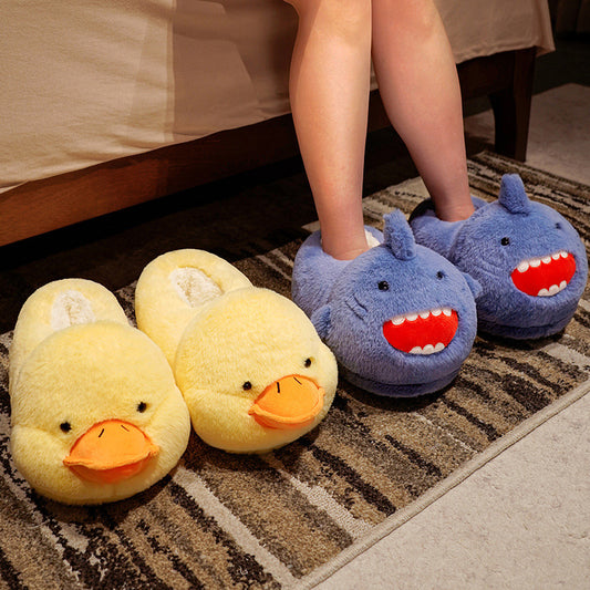 Pantuflas de Invierno Shark Comfort - Zapatillas Cálidas de Algodón para Casa