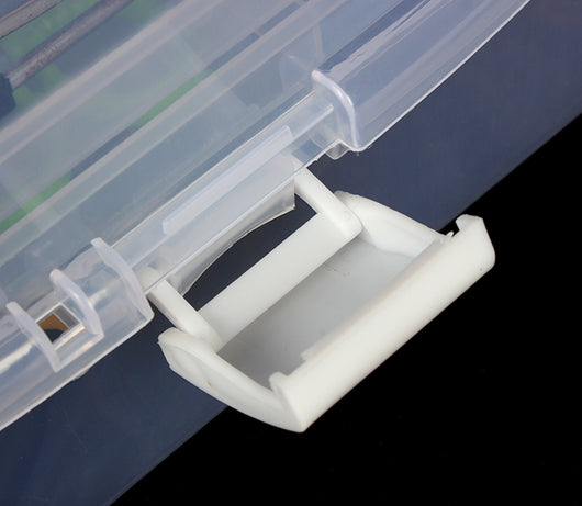 Caja de herramientas artística de 2 niveles con compartimentos - Image 27