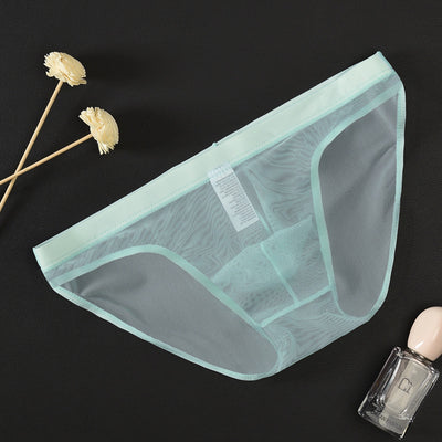 Calzoncillos Tipo Slip Transparentes de Malla Hombre Cintura Baja