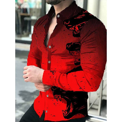 Camisa Casual Slim Fit Estampada para Hombre - Image 14