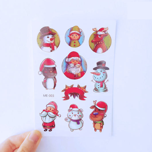 Tatuajes Temporales Navideños y Año Nuevo para Niños - Image 3