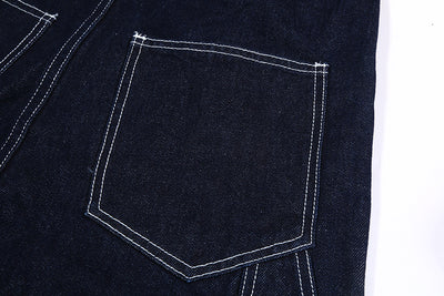 Pantalón Peto Vaquero Vintage a Rayas para Hombre - Estilo Cowboy Clásico - Image 10