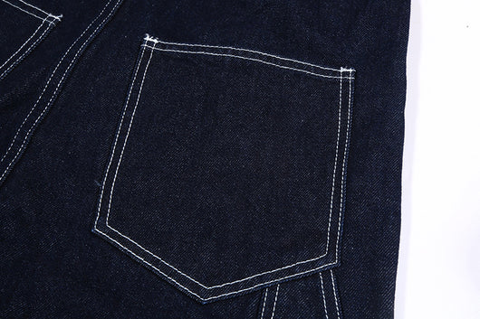 Pantalón Peto Vaquero Vintage a Rayas para Hombre - Estilo Cowboy Clásico - Image 10