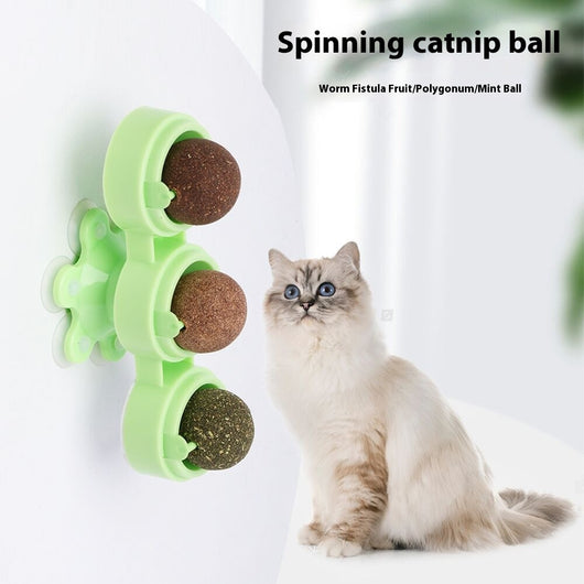 Juguete Interactivo Giratorio de Catnip - Set de 3 Piezas