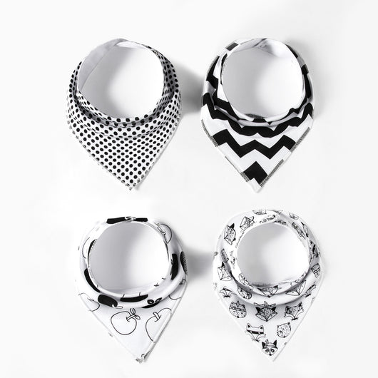 Baberos para Bebé de Algodón Puro Impermeables - Set de 4 Piezas - Image 38