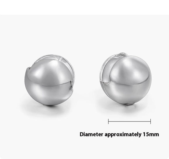 Aretes de Plata Esterlina S925 para Hombre - Estilo Hip-hop Urbano