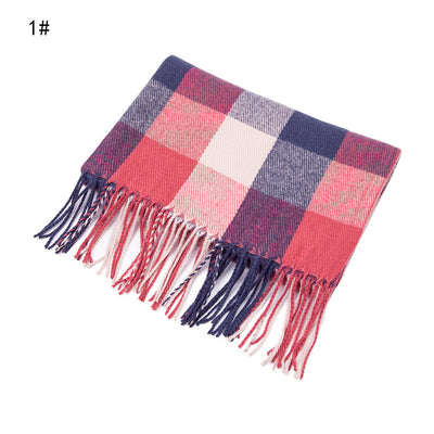 Bufanda Escocesa Reversible de Cachemira para Mujer - Talla Plus - Image 2