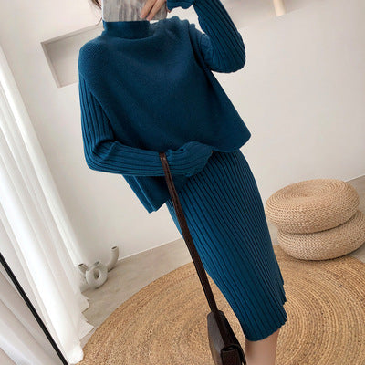 Vestido Suéter Estilo Western de Dos Piezas