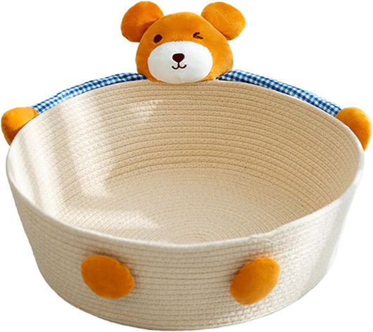 Cama Nido para Gatos de Cuerda de Algodón - Rascador Tejido para Gatos y Conejos - Image 4