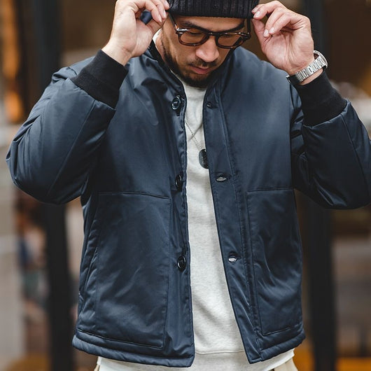 Abrigo de Trabajo Japonés Entallado para Hombre Invierno