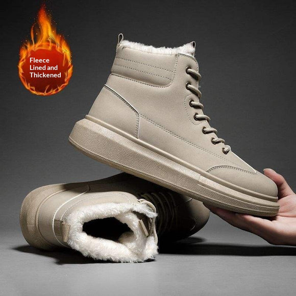 Botas de Nieve para Hombre con Forro de Piel y Suela Térmica