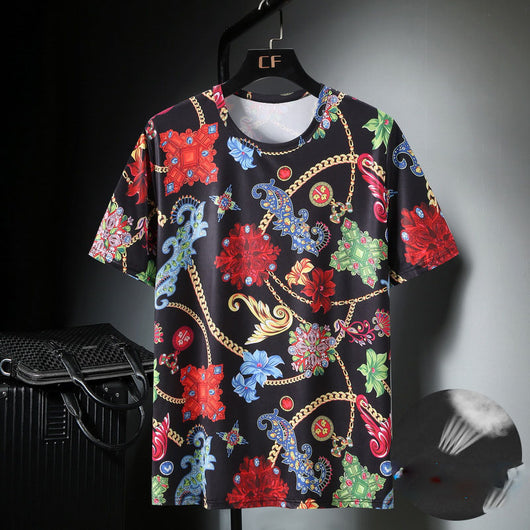 Camiseta Masculina Ice Silk Transpirable de Manga Corta - Image 4