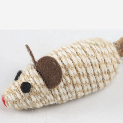 Juguete Interactivo para Gatos con Plumas y Cuerda de Cáñamo - Image 6