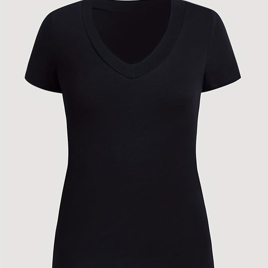 Blusa Escote V Ajustada para Mujer - Image 2