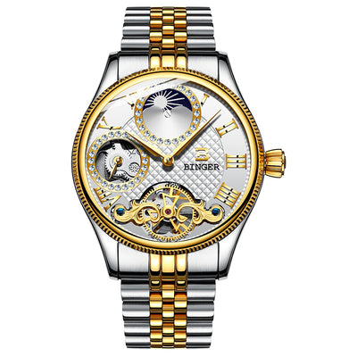 Reloj Automático Esqueleto de Acero Inoxidable Resistente al Agua - Image 13