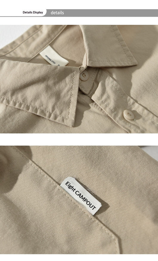 Camisa Casual Oversize de Manga Larga para Hombre - Estilo Minimalista - Image 15