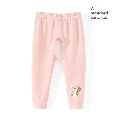Pantalones de Algodón Puro con Abertura Frontal para Bebé Niño - Image 6