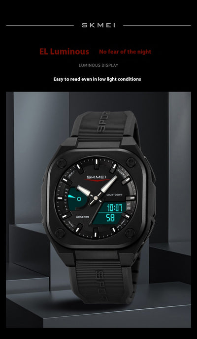 Reloj Electrónico Deportivo Dual con Insertos Luminosos e Impermeabilidad Total - Image 7
