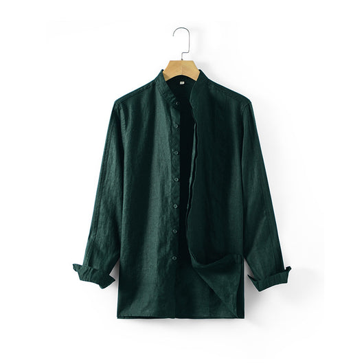Camisa de Lino Suelta Casual para Hombre - Image 7