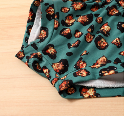 Conjunto de Algodón Estampado Verde para Niña - Image 10
