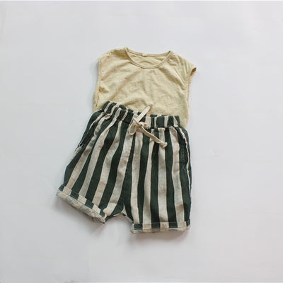 Pantalones Capri Rayados Holgados para Niñas - Image 16