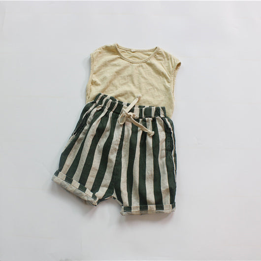Pantalones Capri Rayados Holgados para Niñas - Image 16