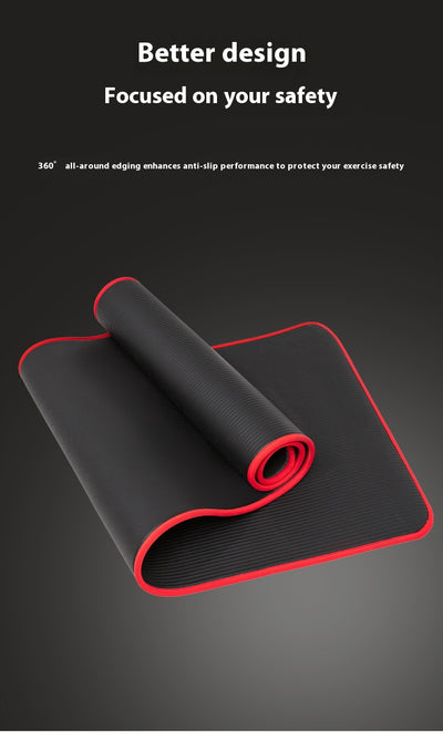 Tapete de Yoga Antideslizante para Principiantes con Bordes de Seguridad - Image 9