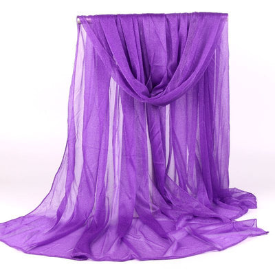 Foulard Largo de Gasa para Mujer - Protección Solar y Estilo Versátil - Image 38