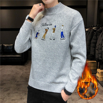 Suéter Holgado de Cuello Redondo para Jóvenes - Perfecto para Invierno - Image 18
