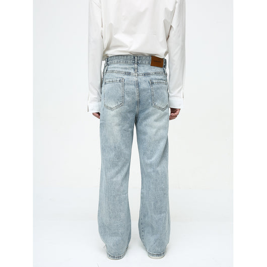 Jeans Retro Casual Americano con Efecto Desgastado - Image 5