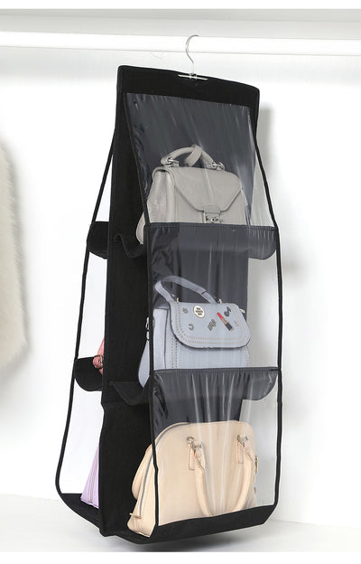 Bolsa de Almacenamiento Transparente Colgante de 6 Capas Doble Cara