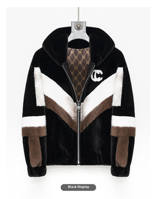 Chaqueta Impermeable con Capucha de Cuero Sintético Premium - Image 9