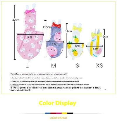 Pañales Desechables para Mascotas con Estampado de Aves Coloridas - Image 11